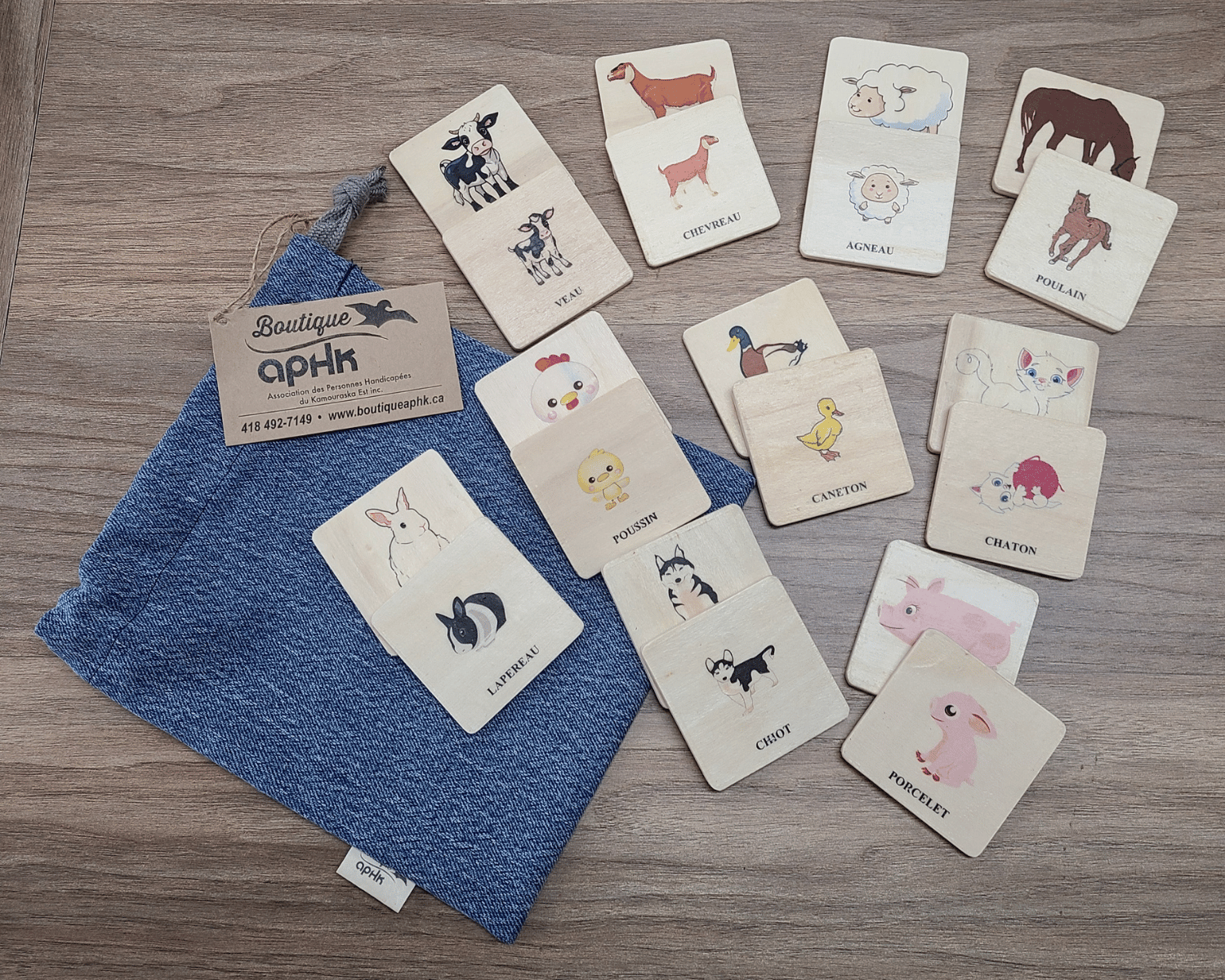 Jeu association image maman et bébé animaux